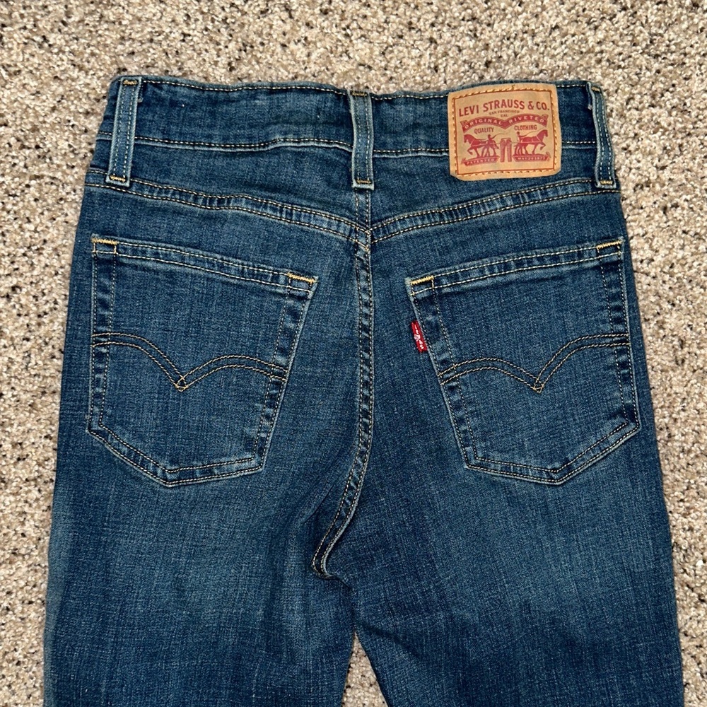 Levi's Blue High Rise Boot Cut Jeans - Picture 4 of 7